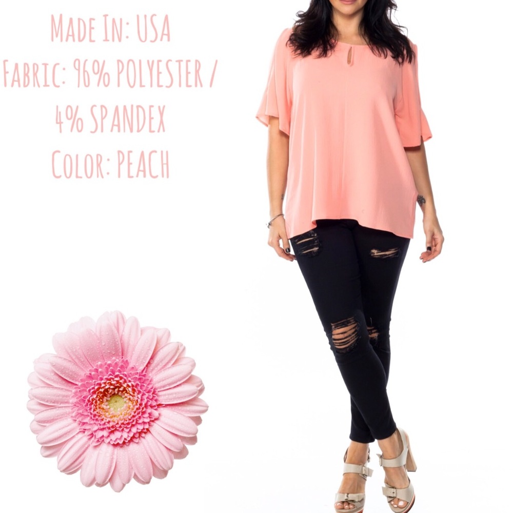 PLUS SIZE KEYHOLE COLD SHOULDER TOP